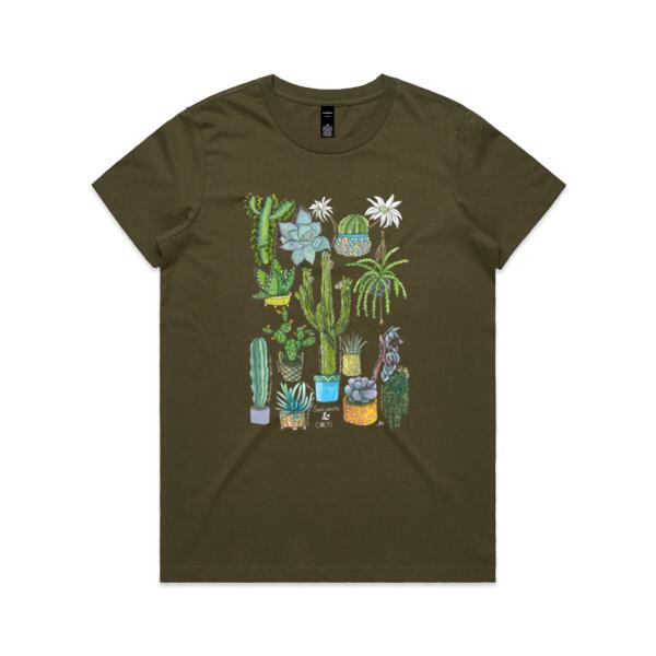 Succulents & Cacti  - AS Colour Womens Maple Tee Thumbnail