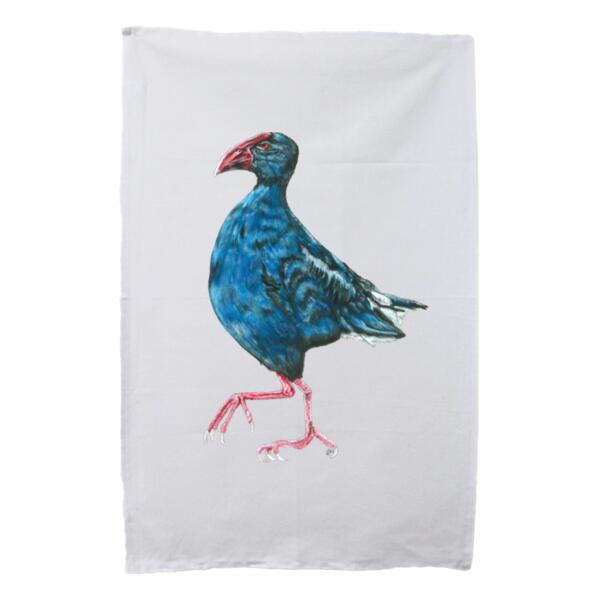 Perky Pukeko - Tea Towel - Tea Towel Thumbnail
