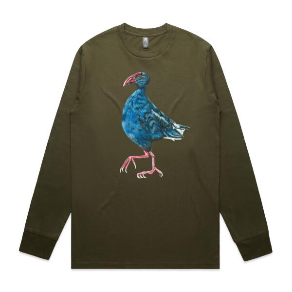 Perky Pukeko Mens Classic Long Sleeved Tee Thumbnail