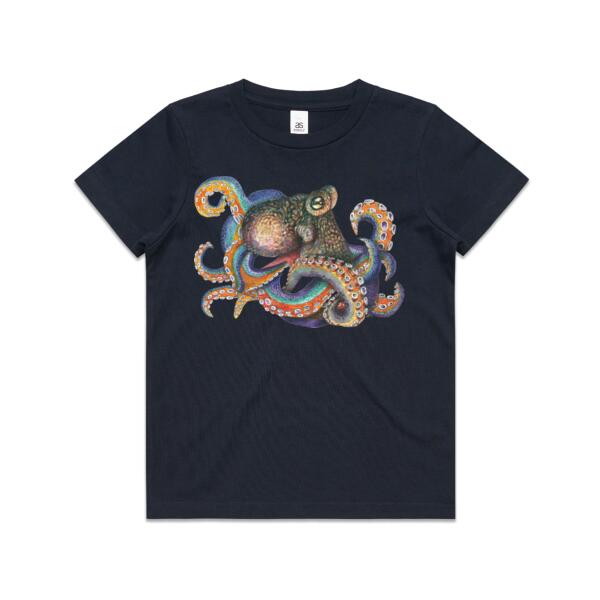 Oscar the Octopus - AS Colour Kids Youth T shirt Thumbnail