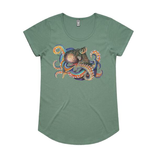Oscar the Octopus - AS Colour Womens Mali Tee Thumbnail