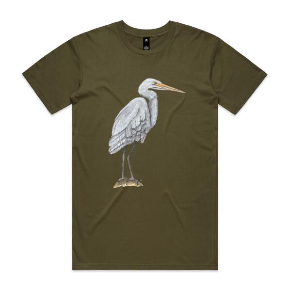 White Heron - AS Colour Mens Staple T shirt Thumbnail